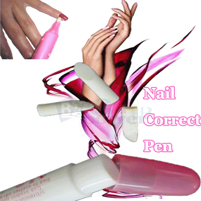 5PCS Nail Art Polish Corrector Remover Pen +20 Tips